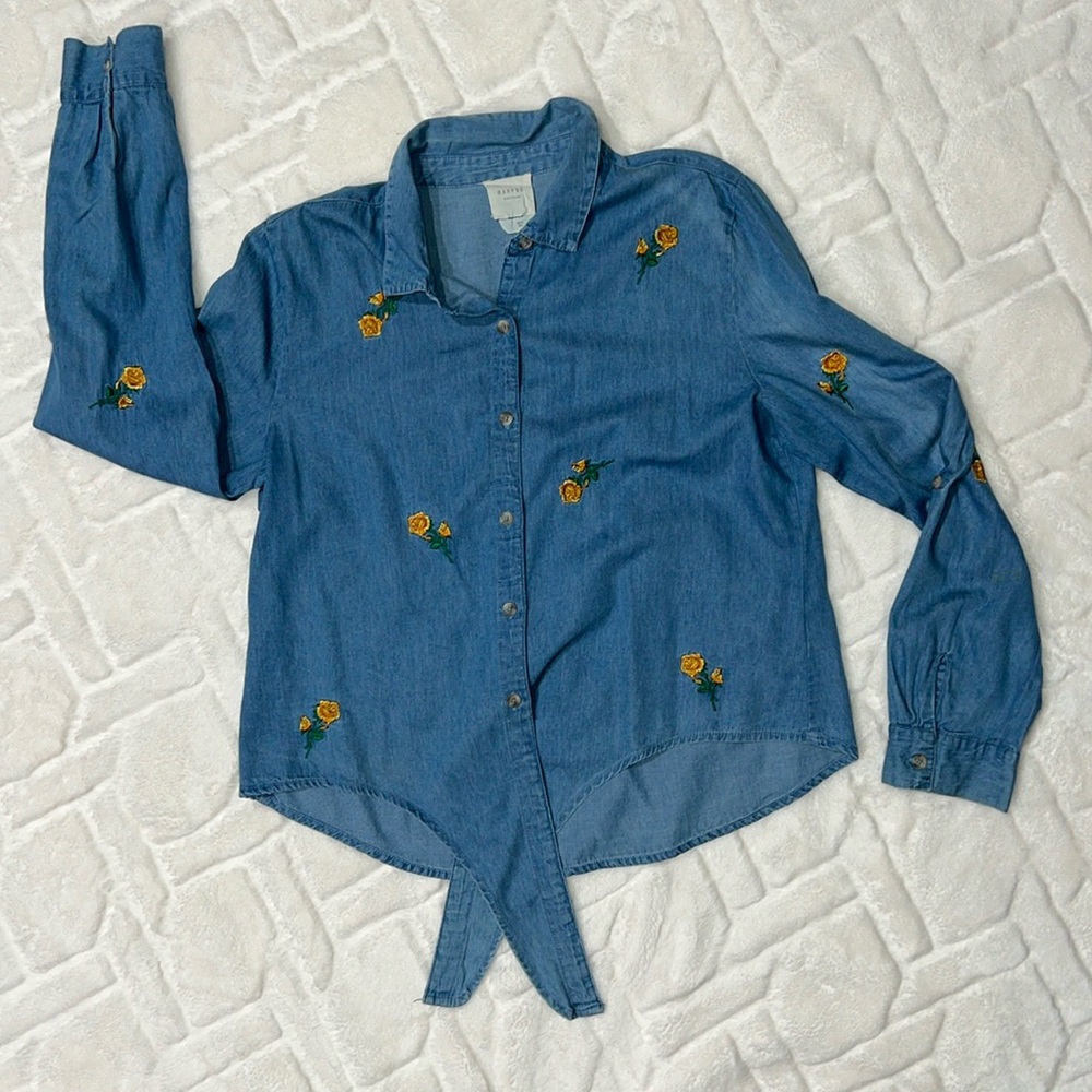 FRANCESCAS-HARPER HERITAGE Denim Button down top